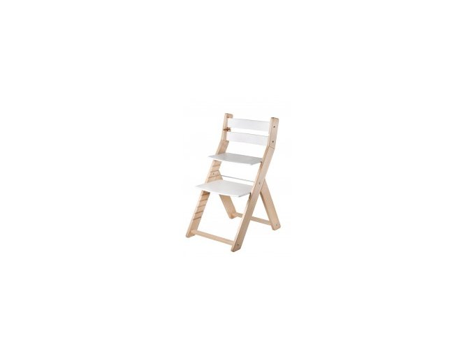 Rostoucí židle SANDY -M07 natur/bílá s ergonomickým sedákem