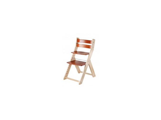 Rostoucí židle SANDY -002 natur/třešeň s ergonomickým sedákem