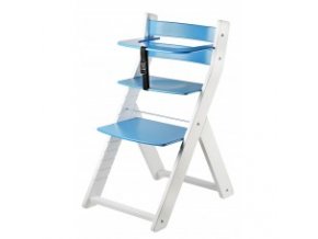 Rostoucí židle Luca kombi -L03 bílá/modrá s ergonomickým sedákem