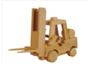 Dřevěná hračka -vysokozdvižný vozík D114