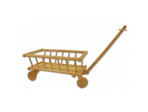 Dětksý dřevěný vozík -trakařD261