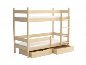 WOOD 2 patrová postel  90x200 cm masiv