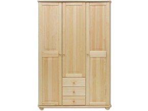Dřevěná šatní skřín  SF 41  z borovice 125x190x60 cm