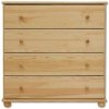 Masivní dřevěná komoda 4 zásuvky MAX 25