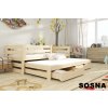 Dřevěná postel Kubík 80x200 cm z borovice