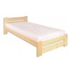 Masivní dřevěná postel -jednolůžko DN146 borovice masiv 90x200 cm