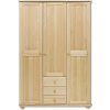 Dřevěná šatní skřín  MASIV 101 z borovice