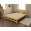 Manželská postel VMK001B masiv borovice (Rozměr 120 x 200 cm, Barva-3 surové dřevo)
