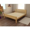 Manželská postel VMK001C masiv borovice (Rozměr 120 x 200 cm, Barva-3 surové dřevo)