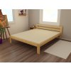 Manželská postel VMK002A masiv borovice (Rozměr 120 x 200 cm, Barva-3 surové dřevo)