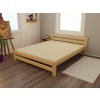 Manželská postel VMK002B masiv borovice (Rozměr 120 x 200 cm, Barva-3 surové dřevo)