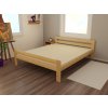 Manželská postel VMK002C masiv borovice (Rozměr 120 x 200 cm, Barva-3 surové dřevo)