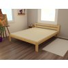 Manželská postel VMK005A masiv borovice (Rozměr 120 x 200 cm, Barva-3 surové dřevo)