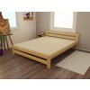 Manželská postel VMK005B masiv borovice (Rozměr 120 x 200 cm, Barva-3 surové dřevo)