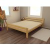 Manželská postel VMK005C masiv borovice (Rozměr 120 x 200 cm, Barva-3 surové dřevo)