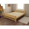 Manželská postel VMK005D masiv borovice (Rozměr 120 x 200 cm, Barva-3 surové dřevo)