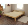 Manželská postel VMK006A masiv borovice (Rozměr 120 x 200 cm, Barva-3 surové dřevo)