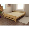 Manželská postel VMK006D masiv borovice (Rozměr 120 x 200 cm, Barva-3 surové dřevo)