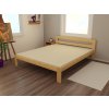 Manželská postel VMK008A masiv borovice (Rozměr 120 x 200 cm, Barva-3 surové dřevo)