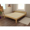 Manželská postel VMK009A masiv borovice (Rozměr 120 x 200 cm, Barva-3 surové dřevo)