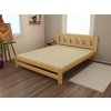 Manželská postel VMK010B masiv borovice (Rozměr 120 x 200 cm, Barva-3 surové dřevo)