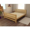 Manželská postel VMK011E masiv borovice (Rozměr 120 x 200 cm, Barva-3 surové dřevo)
