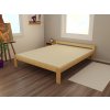 Manželská postel VMK013A masiv borovice (Rozměr 120 x 200 cm, Barva-3 surové dřevo)