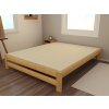 Manželská postel VMK014B masiv borovice (Rozměr 120 x 200 cm, Barva-3 surové dřevo)