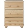 Dřevěná komoda 3 zásuvky MAX 01