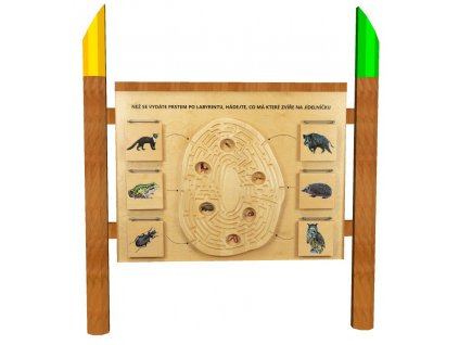 Potravní labyrint AKÁT edukační prvek který procvičí motoriku i znalosti