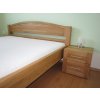 Dubová dvoupostel  a noční stolek z dubu Dřevoland Gerlich Odry
