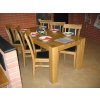 Stul dubový moderni+6Elegant kuze (prirodni)