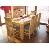 Stul dub moderni+6zidli (prirodni)