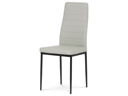 Jídelní židle, šedá, ekokůže, DCL-372 SIL (Barva Šedá)