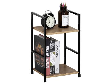 Regál, mdf, hnědá, GD-212 OAK (Barva Hnědá)