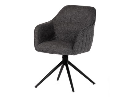 Jídelní židle, šedá, látka, HC-536 GREY2 (Barva Šedá)