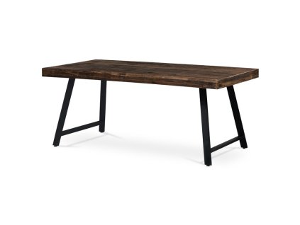 Jídelní stůl 180x90cm, masiv, old wood, HT-536 PINE (Barva Hnědá)