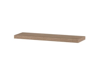 Polička nástěnná 80 cm, MDF, 3D dekor dub sonoma, baleno v ochranné fólii