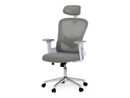 Kancelářská židle, houpací mechanismus, šedá, KA-K2031 GREY (Barva Šedá)