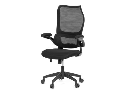 Kancelářská židle, houpací mechanismus, černá síťovina, KA-C808 BK (Barva Černá)
