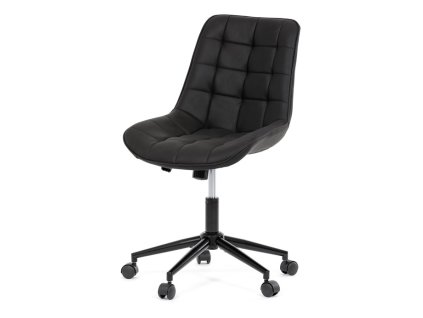Pracovní židle, výškově nastavitelná, černá látka, KA-V3120 BK3 (Barva Černá)