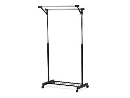 Stojan na šaty, kov, černá, 84511 BK (Barva Černá)