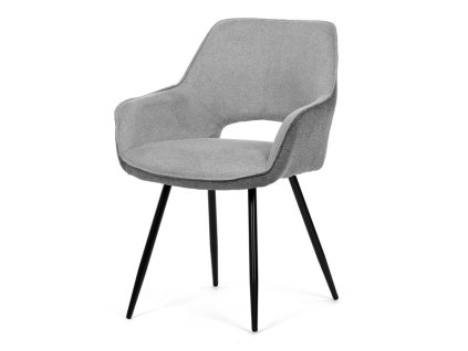 Jídelní židle, šedá, látka, CT-S8108 SIL2 (Barva Šedá)