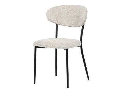 Jídelní židle, béžová, látka bouclé, CT-W1021 CRM2 (Barva Béžová)