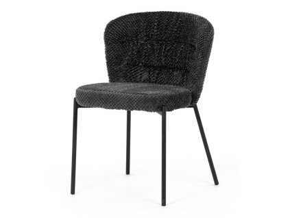 Jídelní židle, šedá, látka bouclé, CT-W1077 GREY2 (Barva Šedá)