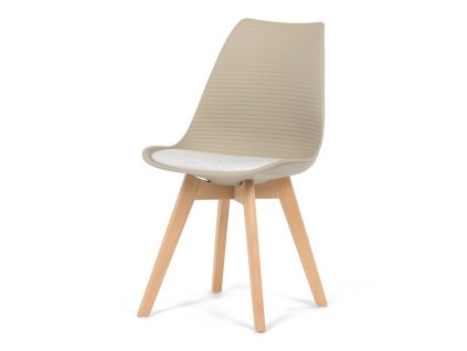 Jídelní židle, hnědá, plast, CT-X7055 WT (Barva Hnědá)