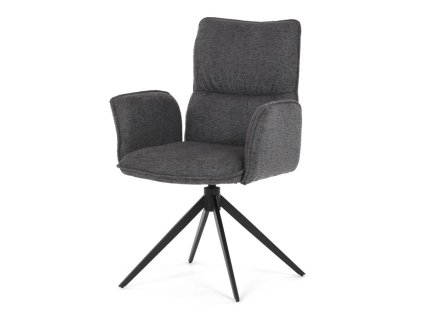 Jídelní židle, šedá, látka, DCH-D1328 GREY2 (Barva Šedá)