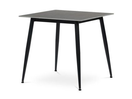 Jídelní stůl 80x80cm, keramika, mramor, HT-398M GREY (Barva Šedá)