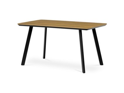 Jídelní stůl 140x80cm, mdf, dub, HT-531 OAK (Barva Hnědá)