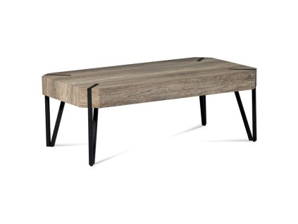 Konferenční stolek 110x60cm, mdf, dub canyon grey, AHG-241 CAN (Barva Hnědá)